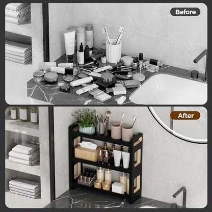Bathroom Counter Organizer, Bathroom Sink Organizer, Vanity Shelf | Bathroom Organizers and Storage, Bathroom Countertop Organizer, Counter Shelf, Cologne Stand, Perfume Stand, Bathroom Decor