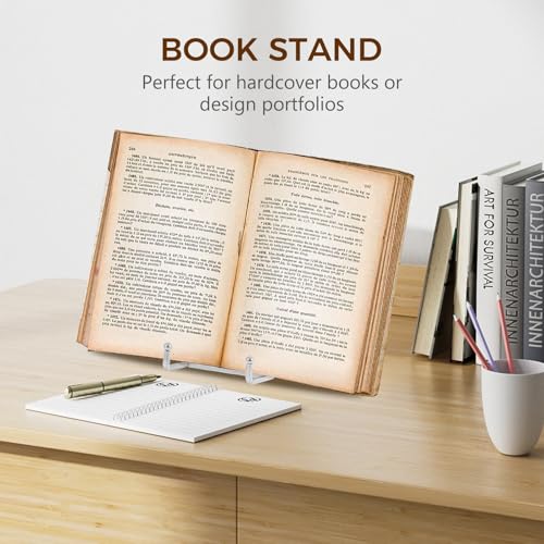 Plate Holder Easel Display Stand - 8 inch Metal Plate Stands for Display - Tabletop Picture Stand - Silver Iron Easels for Display Pictures | Photo Frames | Book | Decorative Plates | Plaque -2 Pack
