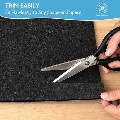 Warmstar 8x10 FT Non Slip Rug Pad,100% Waterproof Felt Rug Pad,1/8" Thick | Rug Pad for Hardwood Floors ,Soft Carpet Pad with Natural Rubber Backing, Secure Grip & Floor Protection