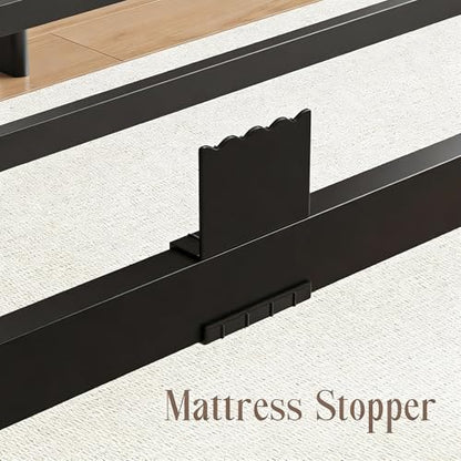 Full Metal Bed Frame 14 Inch, Heavy Duty Platform, No Box Spring Needed