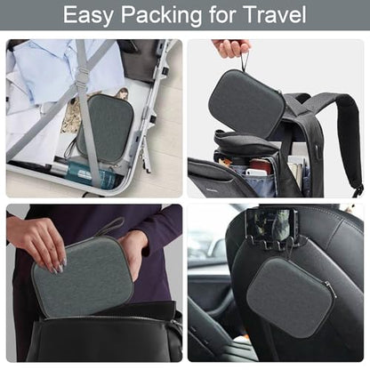 Bukere Travel Sunglasses Organizer Glasses Case, 3 Adjustable Slot for Multiple Eyeglasses, Hard Eyewear Box for Men Women