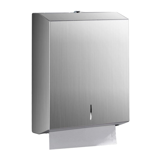 Paper Towel Dispenser Wall Mount - Multifold Trifo... (D-391 Silver | Stainless Steel)