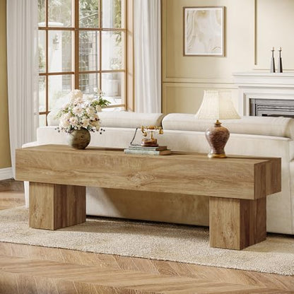 Tribesigns 63" TV Stand, Farmhouse Entertainment Center, Low TV Console Table for Living Room, Long Media Console Television Stands for 55/60/65 Inch TV