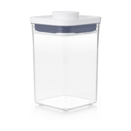 OXO Good Grips POP Container - Airtight Food Storage - Small Square Short 1.1 Qt Ideal for 1 lb of brown sugar or confectioner's sugar