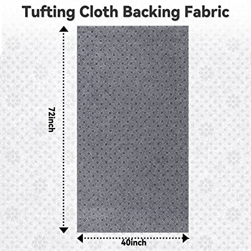 Pllieay 72x40 Inch Non Slip Final Backing Cloth,Vinyl Primary Tufting Cloth | Backing Fabric, Non Slip Pad with Plum Blossom Pattern for Carpets Rug Tufting Gun Cushion Punch Needle