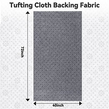 Pllieay 72x40 Inch Non Slip Final Backing Cloth,Vinyl Primary Tufting Cloth | Backing Fabric, Non Slip Pad with Plum Blossom Pattern for Carpets Rug Tufting Gun Cushion Punch Needle