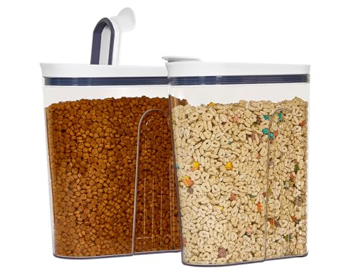 Cereal Container Storage Airtight Holds 32 oz Fami...