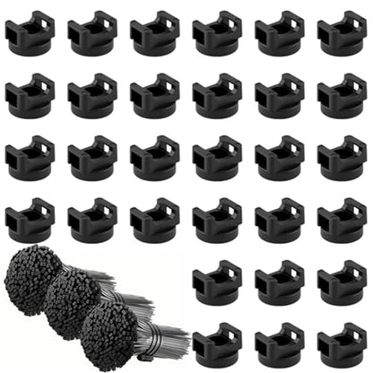 30 Pcs Magnetic Zip Tie Mounts with 300 Cable Ties Magnetic Cable Clips Magnet Cable Holder and Wire Holder for Cable Management Home Office Garage Marine Electrical Wiring (22mm)