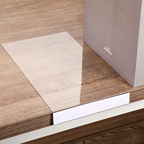 Containlol 15 Pieces Clear Shelf Label Holders Moveable Shelves Tags Moveable Library Markers Transparent Shelf Label Display Holder for Classroom Office Library Book Shelves(5.1 x 0.8 Inch)