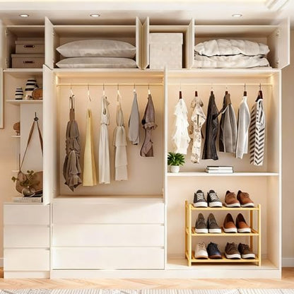Small Shoe Rack, Multipurpose 3 Tier Shoe Organizers Rack，Small Bamboo Shelfs for Shoes, Plants, Books, Living Room, Hallway Bedroom, Bathroom (3 Tier)