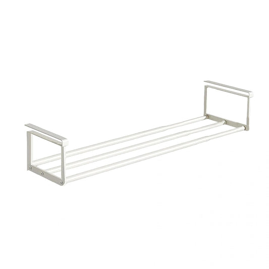 Expandable Shoe Rack Organizer - Adjustable Shoe Rack & Under Cabinet Shelf - for Shoe or Clothing Storage and Organization, Under Shelf Storage (White,1 Pcs)