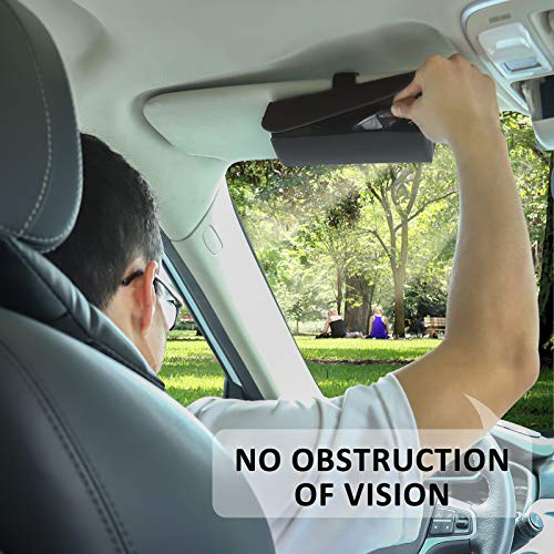 Accmor Glasses Holder for Car Sun Visor, 2 Pack Vehicle Sunglasses Holders Case with Hidden Magnetic Closure, Universal Fit Leather Auto Eyeglasses Organizer Box Eyeglass Hanger Clip Car Accessories