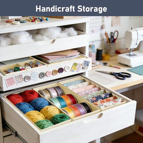 DIMJ Drawer Organizer Clothes 24 Pack - Foldable Baby Organizers and Storage Dresser Organizer for Bedroom, Closet Nursery Organization Dresser Dividers for underwear, Sock, Bra, Belt, Tie