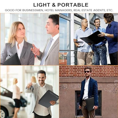 Zippered Key Case, Portable Key Organizer with Handle, Waterproof & Fireproof Key Binder with 54 Hooks and Tags, Key Box Organizer for Estate Sales, Hotel Executives, Landlord, Car Rental
