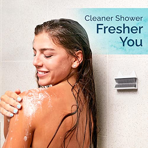 Shower Hair Catcher for Wall – Hair Collector for Shower & Tub, Shower Hair Trap Keeps Loose Hair Off Shower Wall & Out of Drain, Reusable Hair Catcher for Shower Wall, 3M Adhesive