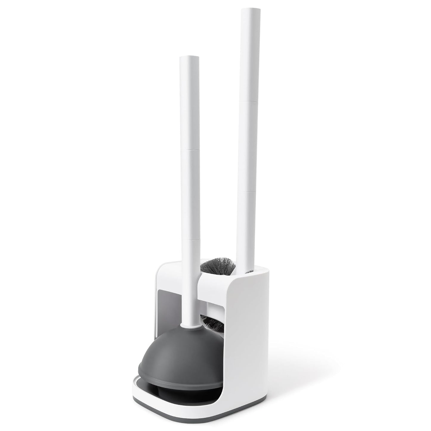 Toilet Brush and Plunger Set Hidden | S-Shaped Toilet Brush Plunger Combo, Perfect for Homes, Apartments & Bathrooms