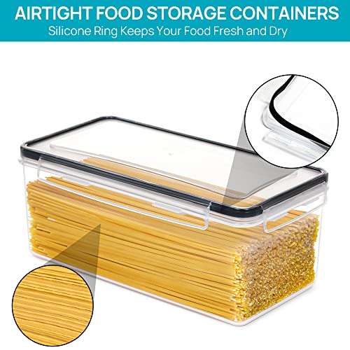 Vtopmart Pasta Storage Containers, 4 Pack, 3.2L Airtight Canisters