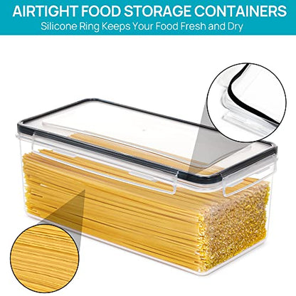 Vtopmart Pasta Storage Containers, 4 Pack, 3.2L Airtight Canisters