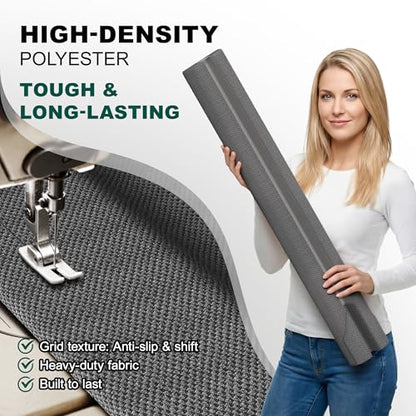 HADOR 30 Inch Door Draft Stopper, Fits 24-30" Doors, 0.5-1.7" Gaps, Gray | Double-Sided Under Door Gap Filler, Blocks Drafts, Dust, Light and Pet Hair, Easy Slide-On Fit, Machine Washable