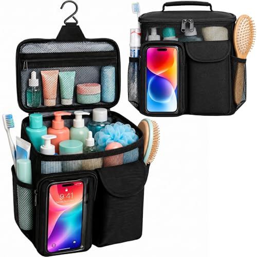 Dorm Room Essentials for Guys Girls, Quick Dry Mesh Shower Caddy Portable | Large Travel Toiletry Shower Bag for Full-Sized Bottles, Makeup Organizer for College Camping Cruise Ship, Women & Man Gifts