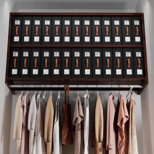 4 Pack Bed Sheet Storage Organizers，Premium Fabric Closet Organizer with Clear View Window, Space-Saving Foldable Design for Queen/King Size Bedsheets, Blankets & Duvet Covers