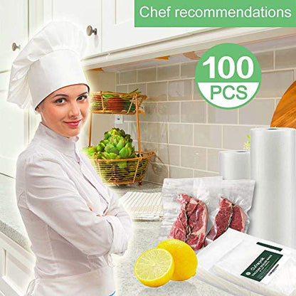 O2frepak Gallon 11"x16" Vacuum Sealer Bags 100ct BPA Free Food Storage