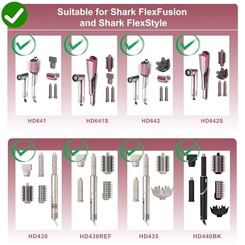Wall Mount for Shark FlexFusion and FlexStyle, Cord Hanger | Organizer for curling wand, curlers, brushes, diffuser and attachments; space-saving accessory storage for bathroom use