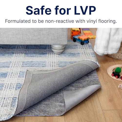 RUGPADUSA - Vinyl Lock - 8'x10' - Felt and EVA - Non-Slip Rug Pad for Vinyl, Luxury Vinyl Plank (LVP) Flooring