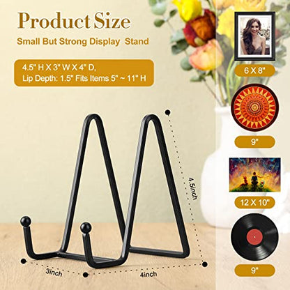 24 Pack Plate Stands for Display Picture Frame 4.5... (Black)