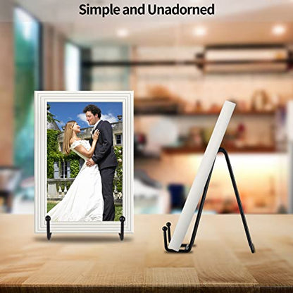 IBosins 5-Pack 6-Inch Plate Holder Display Stands Black Metal Frame Stand | Stand for Picture, Book, Photo, Easel, Creation, Collectibles