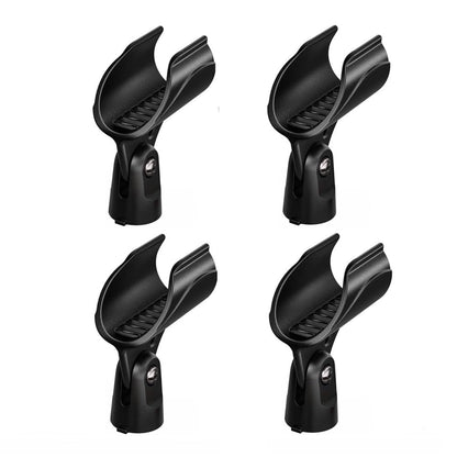 WA371 Wireless Microphone clip Clamp Holder for all Shure Cordless Microphones Handheld Transmitters 4 Pack