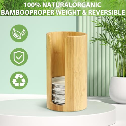 Mason Jar Lid Organizer, Wide & Regular Mouth Lids Holder (2pcs)