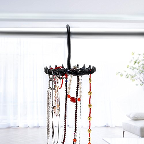 IPOW 2 Pack Updated Twirl Tie Rack Belt Hanger Holder Hook for Closet Organizer Storage