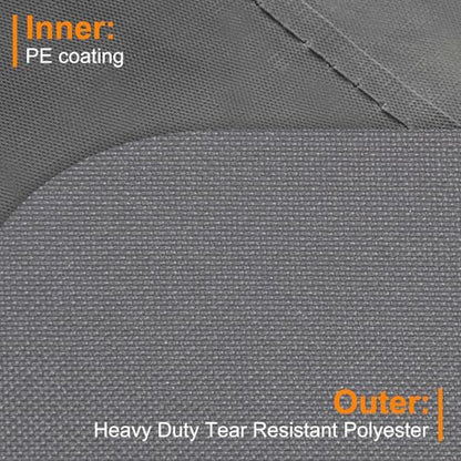 NettyPro Rolling Cushion Storage Bags with Wheel and Handle, Outdoor Patio Large Storage Container for Furniture Pillow Christmas Tree 9 Ft, 65 x 20 x 28 Inch, Grey