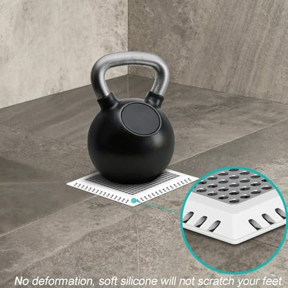 Aojuxix Shower Drain Hair Catcher/Drain Protector/Shower Drain Cover | Stainless Steel and Silicone Hair Trap for Bathroom Floor Drain (Patented Product)