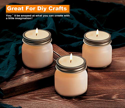 Mason Jars 8 oz 30 Pack Small Glass Caning Jars with Silver Lids
