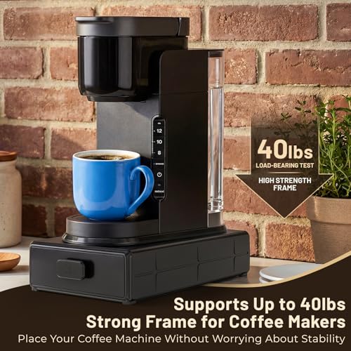 EVERIE Coffee Pod Organizer Drawer for Keurig K-Cup Pods, Holds 18 Pods - Compact, Easy-Access Design with Smooth Glide, Ideal for Small Spaces and Coffee Machines