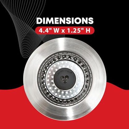 SinkShroom Revolutionary Clog-Free Sink Strainer Basket, 2-Pack, Stainless Steel