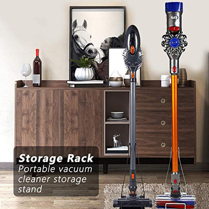 Vacuum Stand for Dyson V6 V7 V8 V10 V11, Vacuum Cleaner Rack, Cordless Organizer Holders Compatible with Handheld Electric Broom(Black)