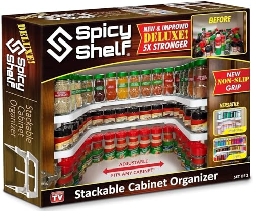 Deluxe - Expandable Spice Rack and Stackable Cabin... (Rubber)