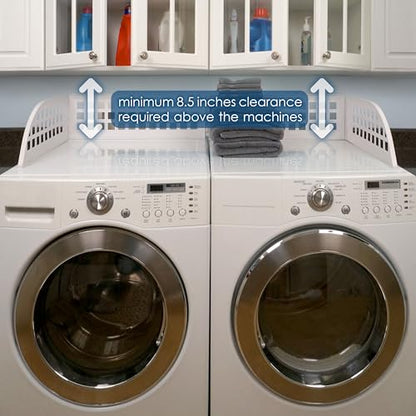 The Original Laundry Guard - Stop Laundry From Falling Behind Washer/Dryer - Invented by a US Mom - Made in NorthAmerica - Magnetic - Fits Most Front Loading Machines - Top of Fridge - Grey