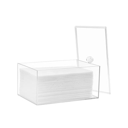 Farmhouse Laundry Dryer Sheet Holder Detergent Pods Container, Clear | Lightweight，Easy Open，Dryer Balls Dispenser Plastic Storage Organization Box for Laundry Room, Bathroom, Kitchen
