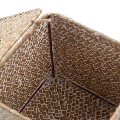 Seagrass Square Tissue Box Cover Woven Napkin Holder Decorative for Bathroom Farmhouse (Whitewash, 5.5 x 5.5 x 5.5 Inch)