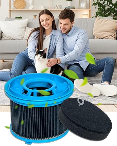 4039 4026 Vacuum Filters Kit Replacement for Bissell PowerClean FurGuard | 280W and for FurFinder 200W Self-Standing Cordless Vacuum Accessory, 2 Filters and 4 Pre-Filter Pads Set
