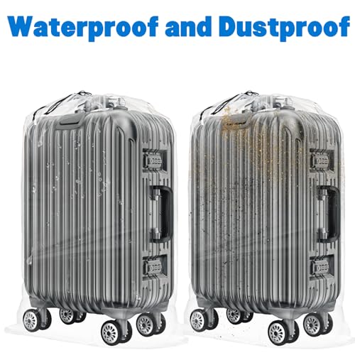 Fasmov 8 Pack 31x62 inches Extra Large Clear Drawstring Plastic Bags, Big Giant Storage Bags, Multi-Purpose Dust Covers Drawstring Plastic Bags for Luggage, Suitcase, Furniture, Reusable
