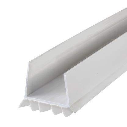 M-D Building Cinch® U-Shape Slide-On Under Door Seal, White, 36in