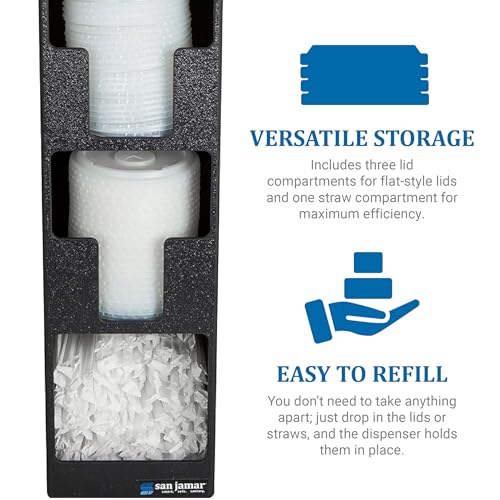 Lid and Straw Organizer, Counter Top Storage for L... (Straw | Polystyrene)