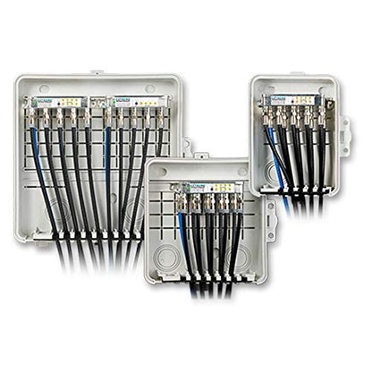 Heavy Duty Weather Proof Multi Purpose Enclosure Amphenol Broadband 9 x 9 x 4 (Interior approx. 8 x 8 x 3-1/2)