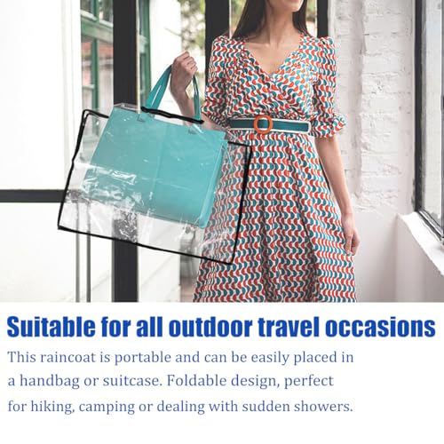 Rain Slicker for Handbags EVA Handbag Cover Purse Tote Protector Handbag Bag Protective Cover (Rectangle)