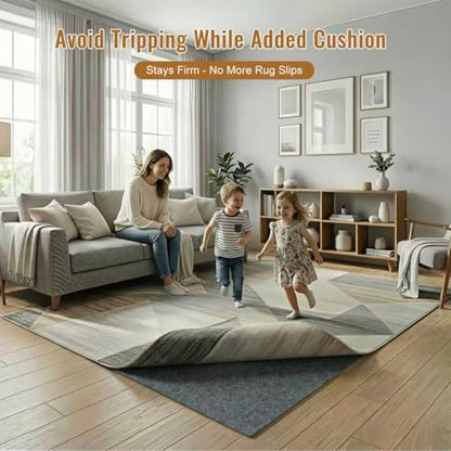 Felt Rug Pad, 2 x 3 Ft Rubber Non-Slip Rug Pad Gripper, Keep Rugs Secure and in Place, Extra Strong Under Carpet Mat Cushion - for All Floors